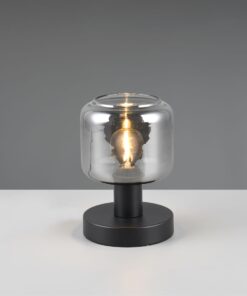 Πορτατιφ Μαύρο Ματ & Γυαλί MATARO 1xE14 Trio Lighting – 564100132