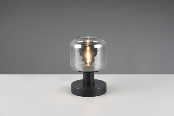 Πορτατιφ Μαύρο Ματ & Γυαλί MATARO 1xE14 Trio Lighting – 564100132