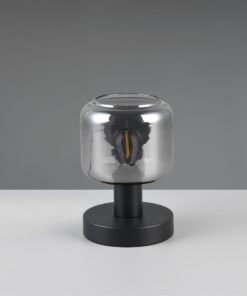 Πορτατιφ Μαύρο Ματ & Γυαλί MATARO 1xE14 Trio Lighting – 564100132