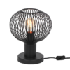 Πορτατιφ Μαύρο Ματ Μεταλλικό Πλέγμα Φ23 GILA 1x E27 Trio Lighting – 565700132