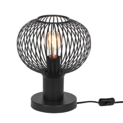 Πορτατιφ Μαύρο Ματ Μεταλλικό Πλέγμα Φ23 GILA 1x E27 Trio Lighting – 565700132