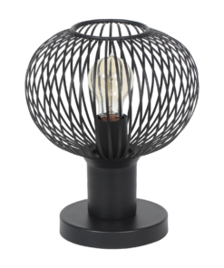 Πορτατιφ Μαύρο Ματ Μεταλλικό Πλέγμα Φ23 GILA 1x E27 Trio Lighting – 565700132