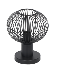 Πορτατιφ Μαύρο Ματ Μεταλλικό Πλέγμα Φ23 GILA 1x E27 Trio Lighting – 565700132