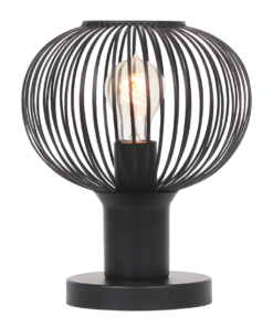 Πορτατιφ Μαύρο Ματ Μεταλλικό Πλέγμα Φ23 GILA 1x E27 Trio Lighting – 565700132