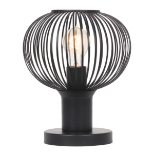 Πορτατιφ Μαύρο Ματ Μεταλλικό Πλέγμα Φ23 GILA 1x E27 Trio Lighting – 565700132
