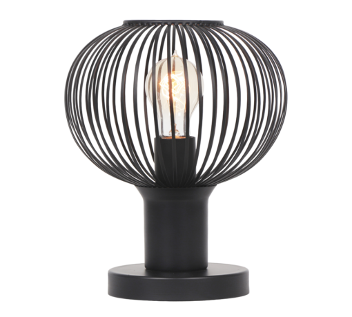 Πορτατιφ Μαύρο Ματ Μεταλλικό Πλέγμα Φ23 GILA 1x E27 Trio Lighting – 565700132