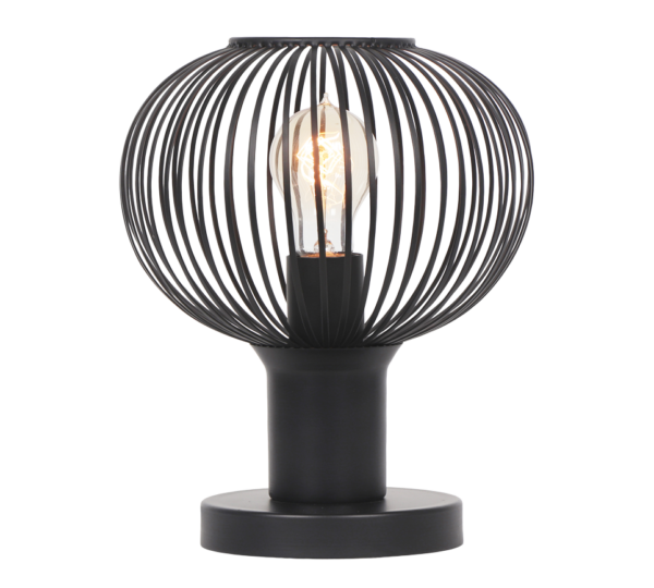 Πορτατιφ Μαύρο Ματ Μεταλλικό Πλέγμα Φ23 GILA 1x E27 Trio Lighting – 565700132