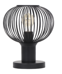 Πορτατιφ Μαύρο Ματ Μεταλλικό Πλέγμα Φ23 GILA 1x E27 Trio Lighting – 565700132