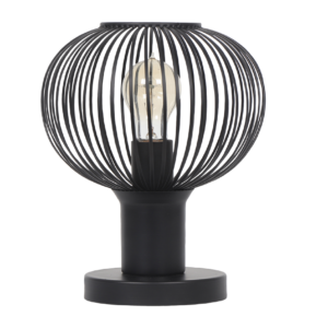 Πορτατιφ Μαύρο Ματ Μεταλλικό Πλέγμα Φ23 GILA 1x E27 Trio Lighting – 565700132