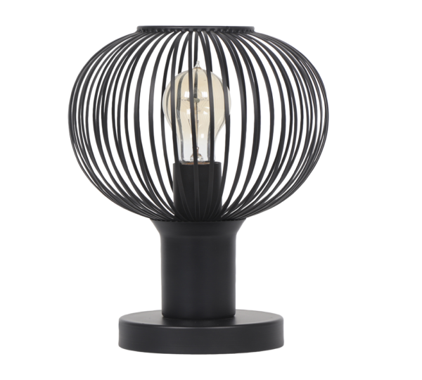Πορτατιφ Μαύρο Ματ Μεταλλικό Πλέγμα Φ23 GILA 1x E27 Trio Lighting – 565700132