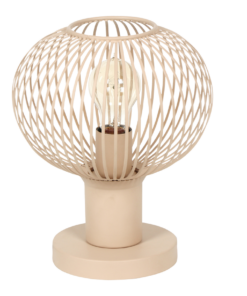 Πορτατιφ σε Απόχρωση Άμμου Μεταλλικό Πλέγμα Φ23 GILA 1x E27 Trio Lighting – 565700166