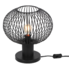 Πορτατιφ Μαύρο Ματ Μεταλλικό Πλέγμα Φ33 GILA 1x E27 Trio Lighting – 565790132