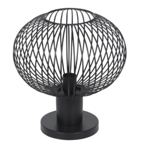 Πορτατιφ Μαύρο Ματ Μεταλλικό Πλέγμα Φ33 GILA 1x E27 Trio Lighting – 565790132