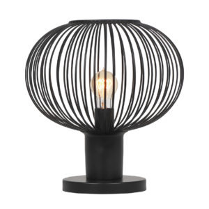 Πορτατιφ Μαύρο Ματ Μεταλλικό Πλέγμα Φ33 GILA 1x E27 Trio Lighting – 565790132