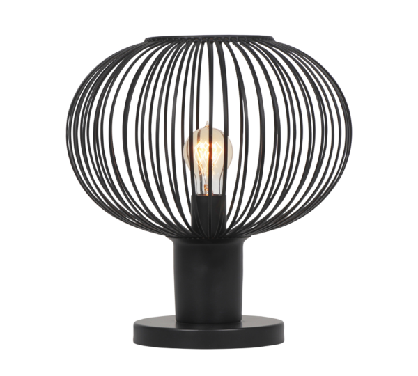Πορτατιφ Μαύρο Ματ Μεταλλικό Πλέγμα Φ33 GILA 1x E27 Trio Lighting – 565790132