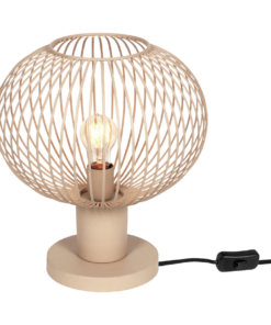 Πορτατιφ σε Απόχρωση Άμμου Μεταλλικό Πλέγμα Φ33 GILA 1x E27 Trio Lighting – 565790166