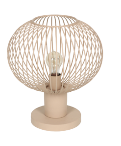 Πορτατιφ σε Απόχρωση Άμμου Μεταλλικό Πλέγμα Φ33 GILA 1x E27 Trio Lighting – 565790166