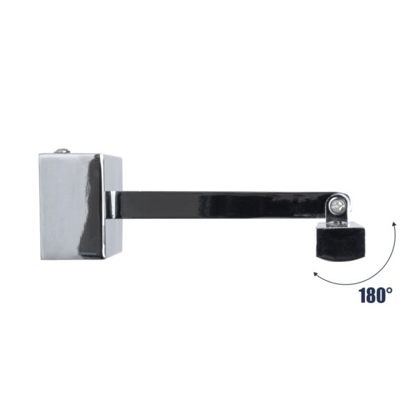 GloboStar® ELLIS 60445 Μοντέρνο Φωτιστικό Τοίχου – Απλίκα Καθρέπτη Μπάνιου – Πίνακα LED 12W 1400lm 120° AC 220-240V IP44 Μ60 x Π16 x Υ6cm – Φυσικό Λευκό 4500K – Χρώμιο Νίκελ – 3 Years Warranty