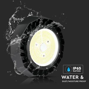 LED Καμπάνα Μαύρη 100W V-TAC PRO Samsung Chip 120° 18000lm IP65 Τροφοδοτικό Meanwell Ψυχρό 6400K – 567