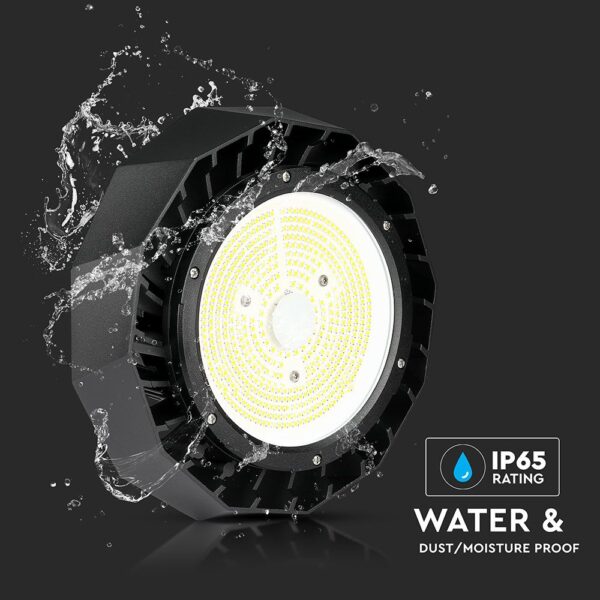 LED Καμπάνα Μαύρη 100W V-TAC PRO Samsung Chip 120° 18000lm IP65 Τροφοδοτικό Meanwell Ψυχρό 6400K – 567