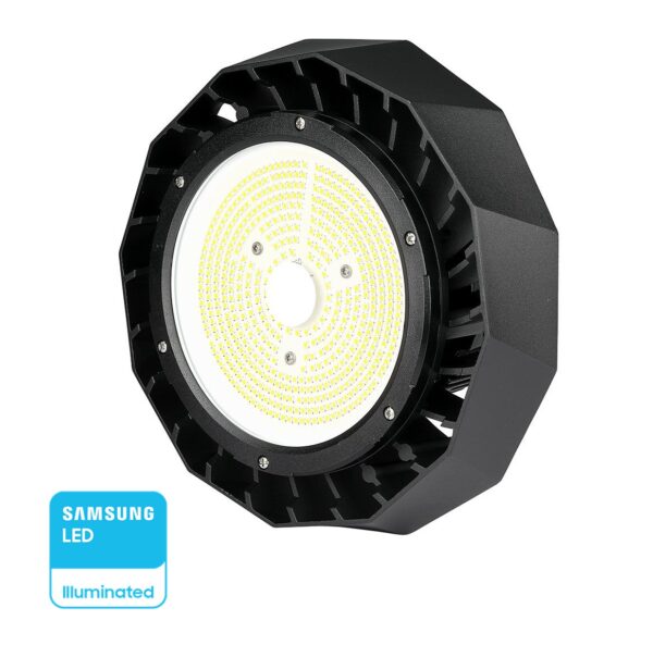 LED Καμπάνα Μαύρη 100W V-TAC PRO Samsung Chip 120° 18000lm IP65 Τροφοδοτικό Meanwell Φυσικό 4000K - 566