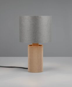 Πορτατιφ με Γκρι Χάρτινο Αμπαζούρ Φ16 CANIO 1x E14 Trio Lighting – 568100111