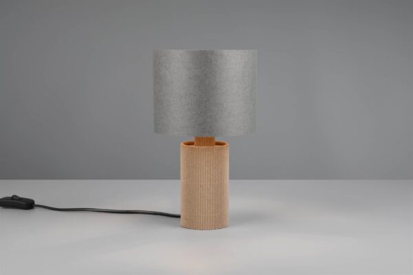 Πορτατιφ με Γκρι Χάρτινο Αμπαζούρ Φ16 CANIO 1x E14 Trio Lighting – 568100111