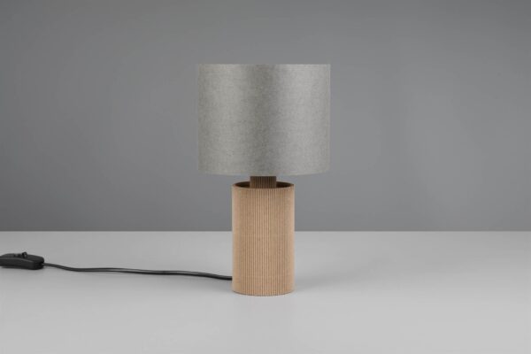 Πορτατιφ με Γκρι Χάρτινο Αμπαζούρ Φ16 CANIO 1x E14 Trio Lighting – 568100111