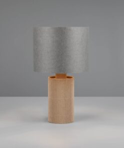 Πορτατιφ με Γκρι Χάρτινο Αμπαζούρ Φ16 CANIO 1x E14 Trio Lighting – 568100111