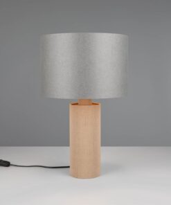 Πορτατιφ με Γκρι Χάρτινο Αμπαζούρ Φ30 CANIO 1x E27 Trio Lighting – 568190111