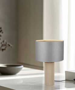 Πορτατιφ με Γκρι Χάρτινο Αμπαζούρ Φ30 CANIO 1x E27 Trio Lighting – 568190111