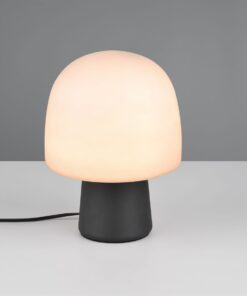 Πορτατίφ Μαύρο με Οπαλ Γυαλί STEEN 1xE14 Trio Lighting – 568200132