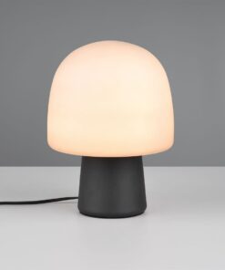 Πορτατίφ Μαύρο με Οπαλ Γυαλί STEEN 1xE14 Trio Lighting – 568200132