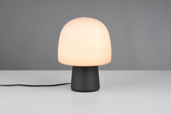 Πορτατίφ Μαύρο με Οπαλ Γυαλί STEEN 1xE14 Trio Lighting – 568200132