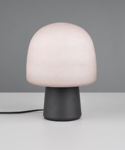 Πορτατίφ Μαύρο με Οπαλ Γυαλί STEEN 1xE14 Trio Lighting – 568200132