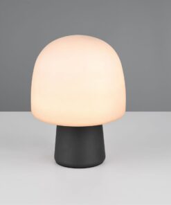 Πορτατίφ Μαύρο με Οπαλ Γυαλί STEEN 1xE14 Trio Lighting – 568200132