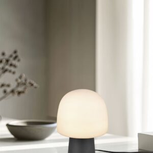 Πορτατίφ Μαύρο με Οπαλ Γυαλί STEEN 1xE14 Trio Lighting – 568200132