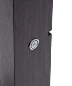 GloboStar® MAKEUP MIRROR-80×80-2 Μοντέρνος Καθρέπτης Μακιγιάζ με Πλαίσιο Φυσικού Ξύλου με Διακόπτη On/Off 12 x E27 AC220-240V – Μ80 x Π7 x Υ80cm – Καφέ Wenge