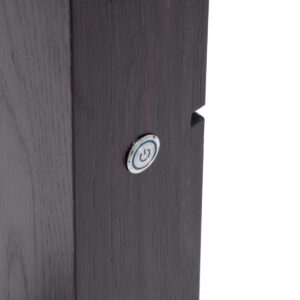 GloboStar® MAKEUP MIRROR-80×80-2 Μοντέρνος Καθρέπτης Μακιγιάζ με Πλαίσιο Φυσικού Ξύλου με Διακόπτη On/Off 12 x E27 AC220-240V – Μ80 x Π7 x Υ80cm – Καφέ Wenge