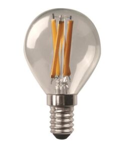 ΛΑΜΠΑ LED ΣΦΑΙΡΙΚΗ CROSSED FILAMENT 6.5W E14 3000K 220-240V DIMMABLE CLEAR EUROLAMP 147-78272