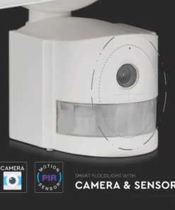 Προβολέας LED με ανιχνευτή Wi-Fi 18W Ψυχρό λευκό 6000K Λευκό σώμα V-TAC – 5745