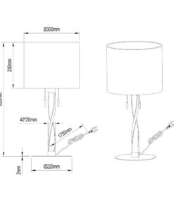 Πορτατίφ Trio Lighting LED 3W Νίκελ Ματ Μεταλλικό 300lm 3000K 575310307