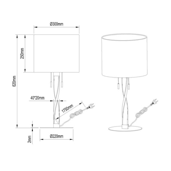 Πορτατίφ Trio Lighting LED 3W  Νίκελ Ματ Μεταλλικό 300lm 3000K  575310307