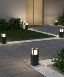 Φωτιστικό Κολωνάκι Ανθρακί 40cm WITHAM LED 14.5W 1450lm CCT IP54 Trio Lighting – 577860142