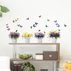 Wild Flowers αυτοκόλλητα τοίχου βινυλίου Ango – 58398