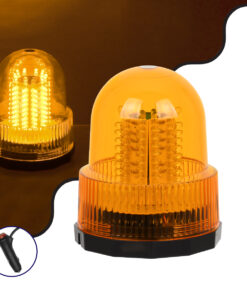GloboStar® 85159 PRO Series Φάρος Σήμανσης Οχήματος Οδικής Βοήθείας για Αυτοκίνητα & Φορτηγά 6 Προγραμμάτων Φωτισμού STROBE LED 20W DC 10-30V Αδιάβροχος IP65 Πορτοκαλί