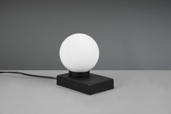 Επιτραπέζιο Φωτιστικό Trio Lighting DAVI II  1x E14 Μαύρο Ματ Μεταλλικό αφής  – 590100132