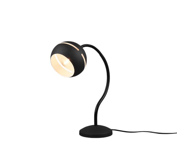 Επιτραπέζιο Φωτιστικό Trio Lighting FLETCHER II 1x E14 Μαύρο Ματ Μεταλλικό, Αφής - 593400132