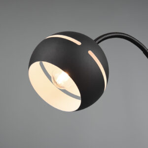 Επιτραπέζιο Φωτιστικό Trio Lighting FLETCHER II 1x E14 Μαύρο Ματ Μεταλλικό, Αφής – 593400132