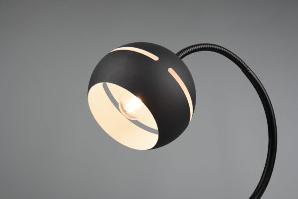 Επιτραπέζιο Φωτιστικό Trio Lighting FLETCHER II 1x E14 Μαύρο Ματ Μεταλλικό, Αφής – 593400132